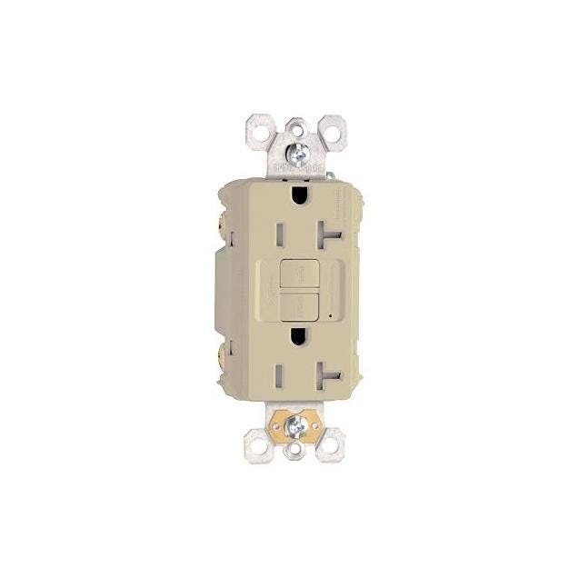 Legrand Pass & Seymour 20A Duplex GFCI Receptacle, Light Almond