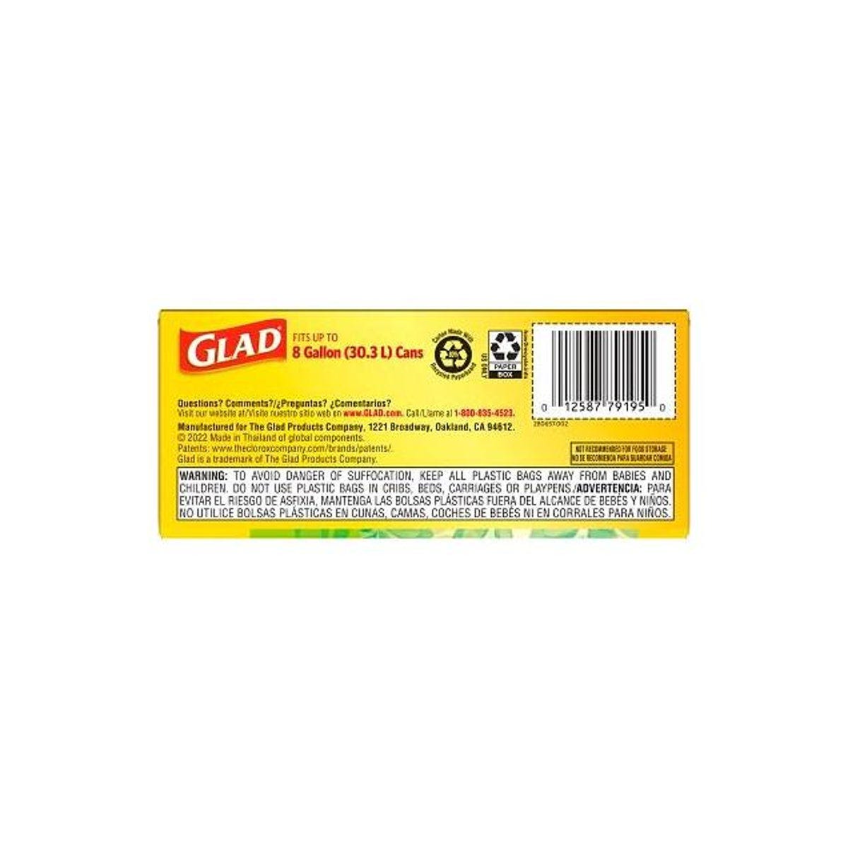 Glad 26-Ct. 8-Gal. White Medium Drawstring Trash Bags - photo 2 Glad 26-Ct. 8-Gal. White Medium Drawstring Trash Bags - photo 2