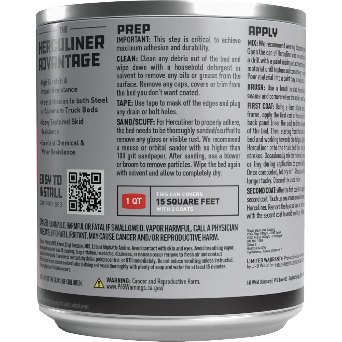 PEAK Herculiner Qt. Brush-On Bed Liner - photo 2 PEAK Herculiner Qt. Brush-On Bed Liner - photo 2