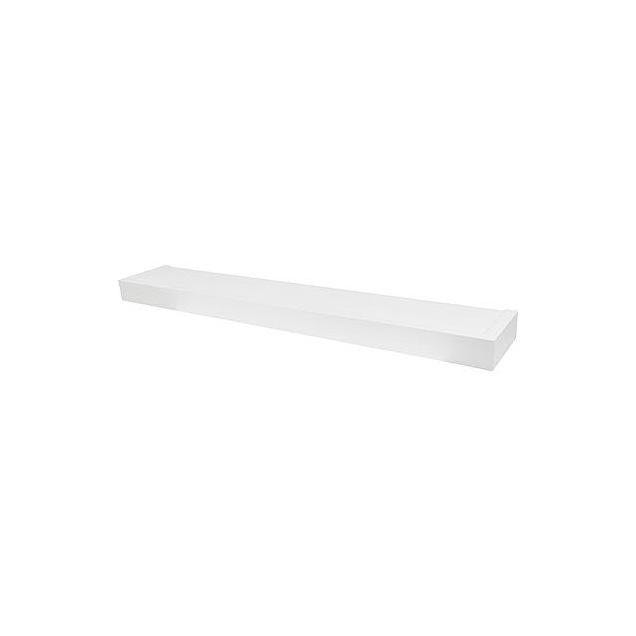 High & Mighty 36 In. White Modern Design Floating Shelf