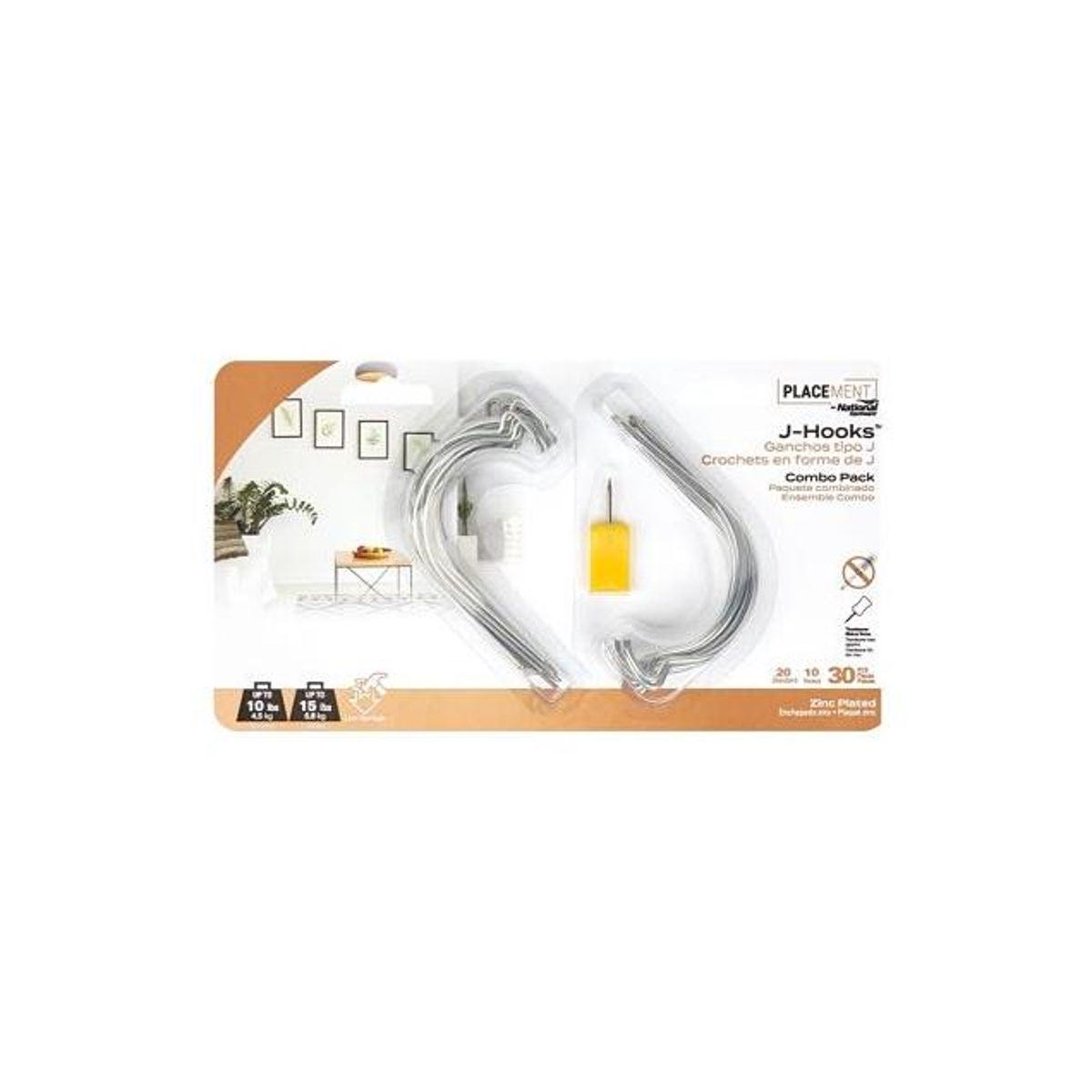 National Hardware 35 Lb. Picture Hanging J-Hook (5-Pack)