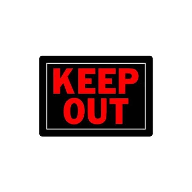 Hillman 10 In. x 14 In. Keep Out Sign