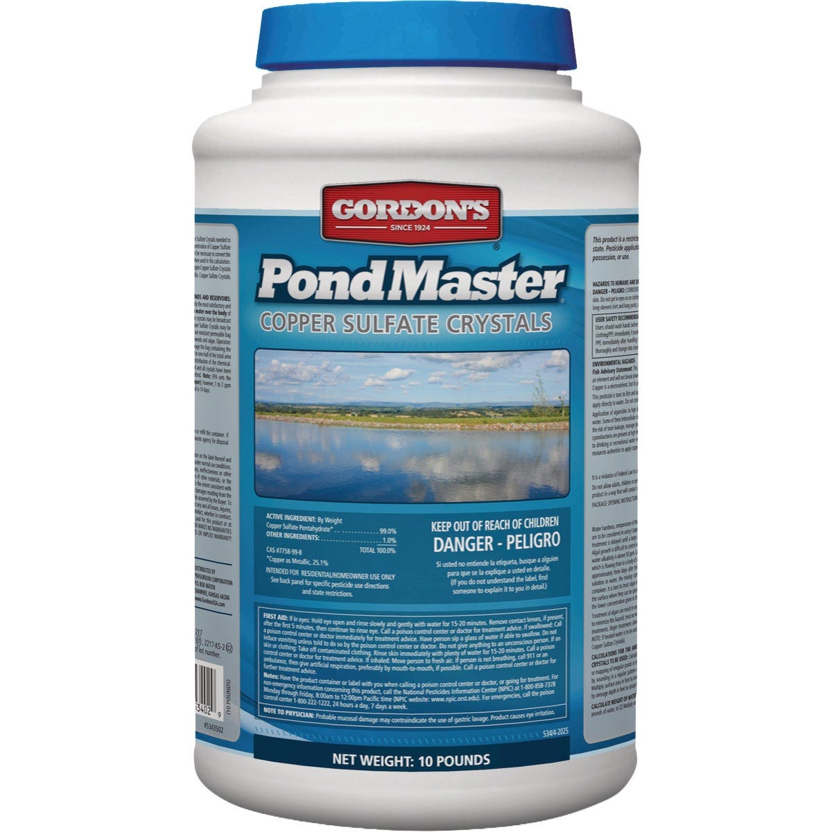 Gordon's PondMaster 10 Lb. Copper Sulfate Crystals Gordon's PondMaster 10 Lb. Copper Sulfate Crystals