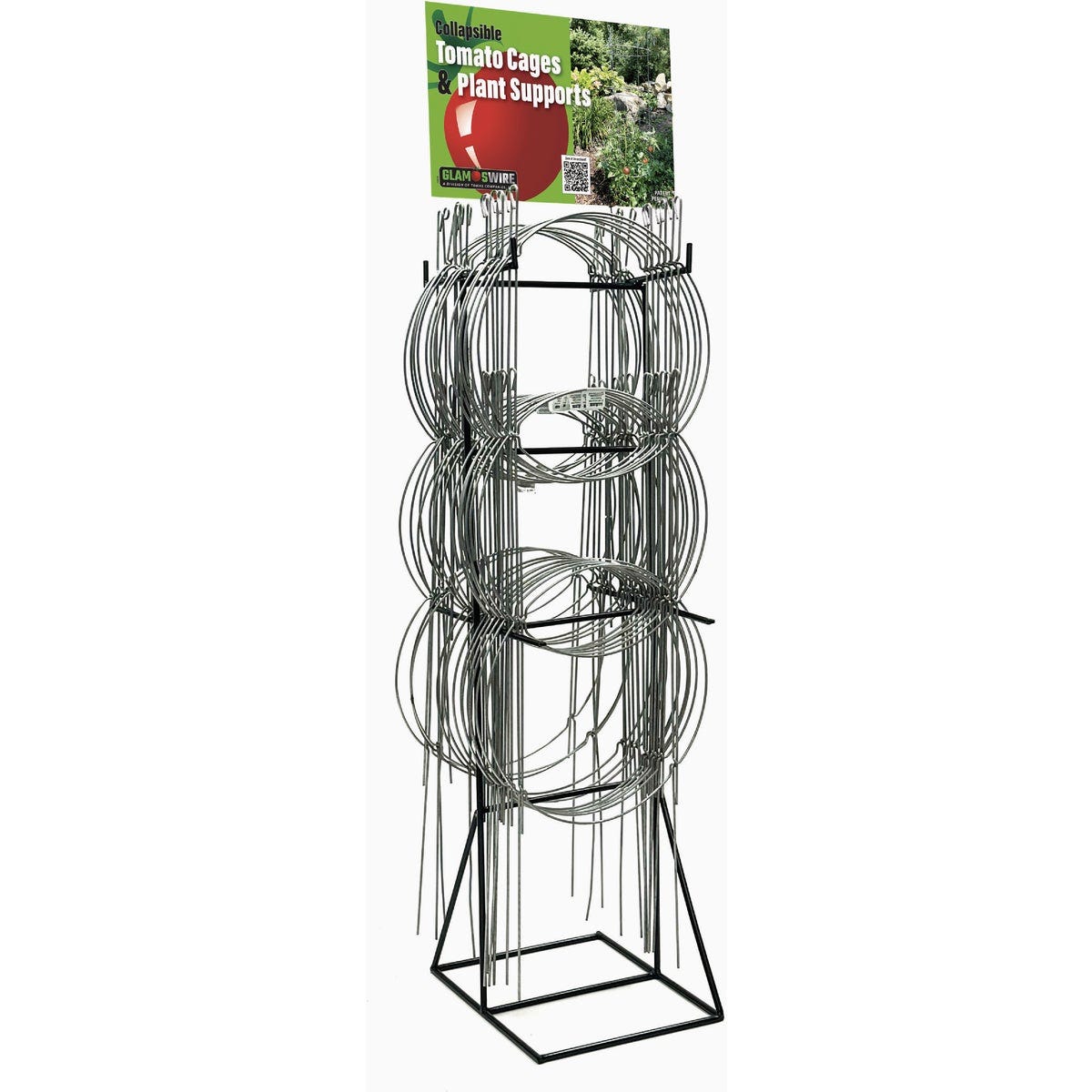 Glamos 42 In. Heavy Duty Light Green Collapsible Tomato Cage | True ...