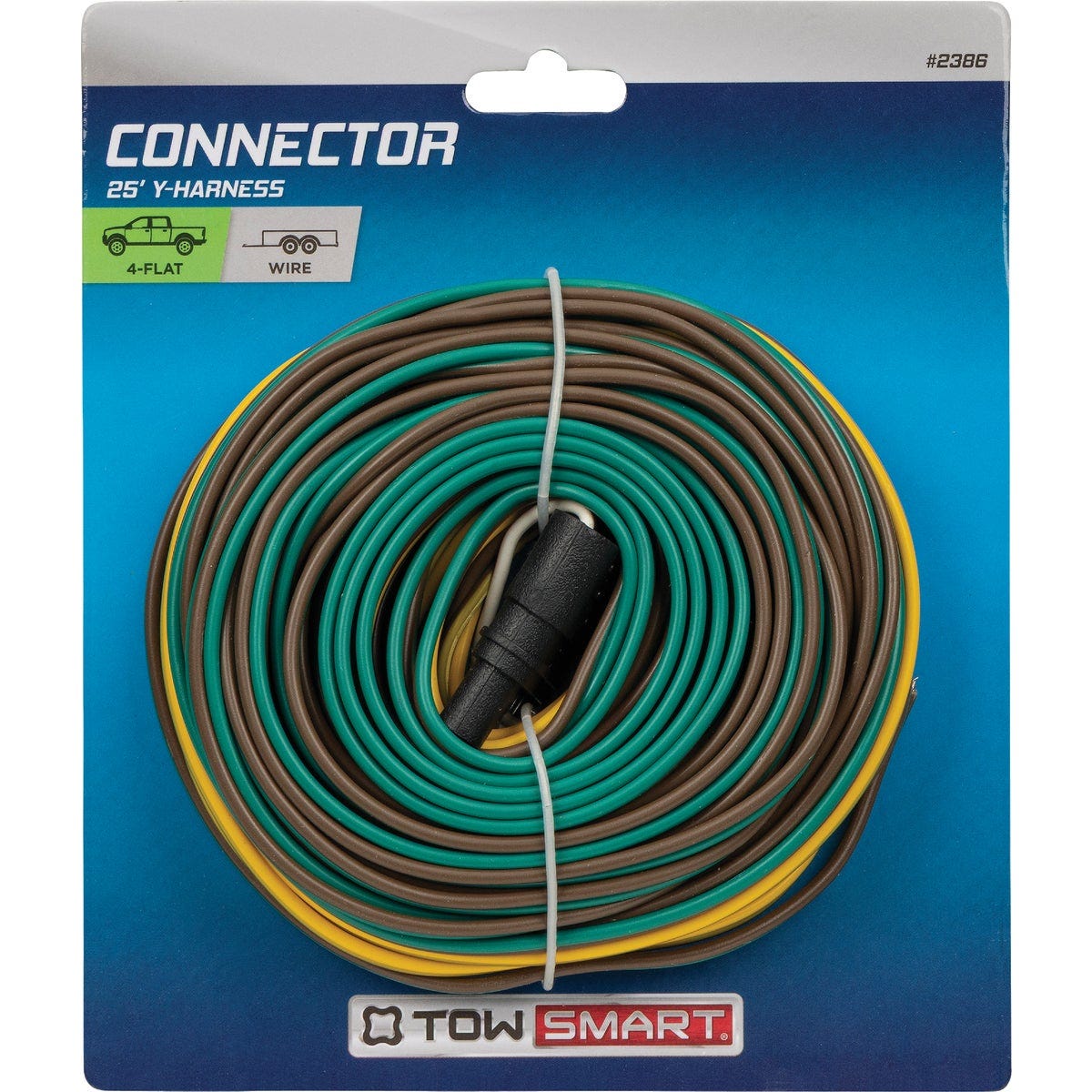 TowSmart 4-Flat 25 Ft. Trailer End Y-Harness TowSmart 4-Flat 25 Ft. Trailer End Y-Harness
