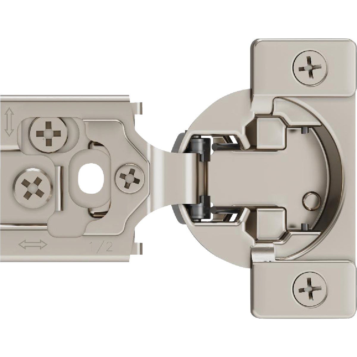 Amerock Matrix Nickel 1/2 In. European Concealed Hinge, (2-Pack) Amerock Matrix Nickel 1/2 In. European Concealed Hinge, (2-Pack)