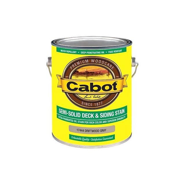 Cabot 1 Gal. Semi-Solid Driftwood Gray Deck & Siding Stain