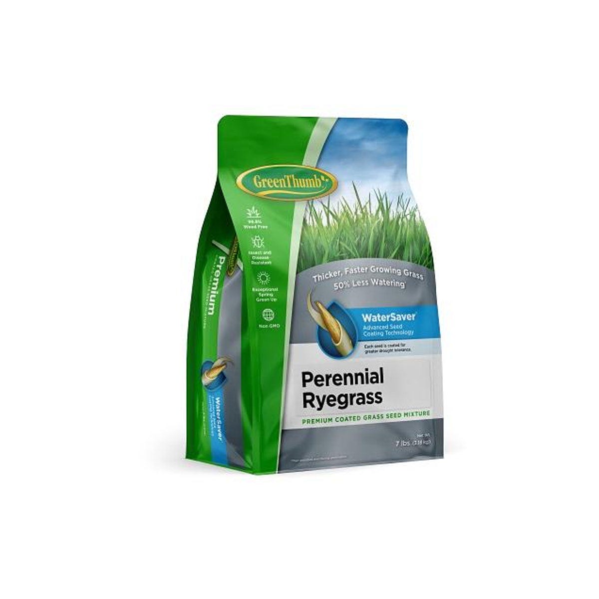 Premium Coated 7 Lb. Perennial Ryegrass Seed, Covers 1,750 Sq. Ft.
