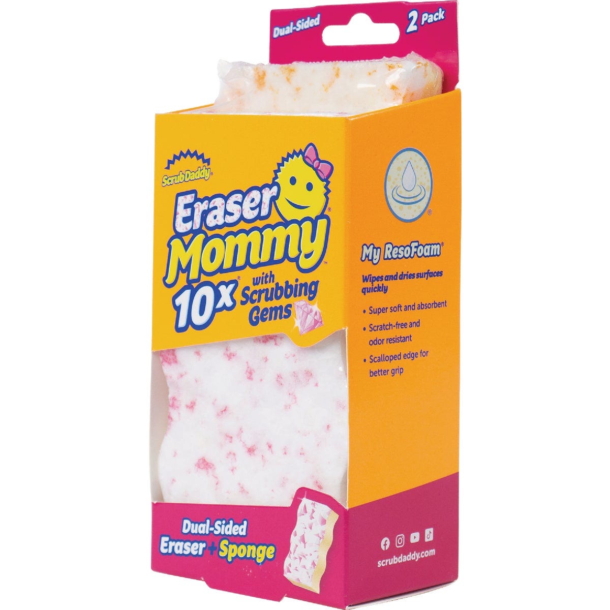 Scrub Daddy Eraser Mommy 10x with Scrubbing Germs (2-Pack) - photo 2 Scrub Daddy Eraser Mommy 10x with Scrubbing Germs (2-Pack) - photo 2