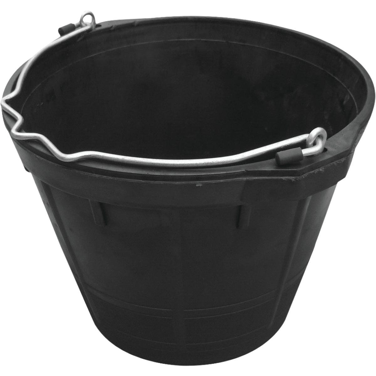 Master Rancher 10 Qt. Heavy-Duty Black Rubber Bucket Master Rancher 10 Qt. Heavy-Duty Black Rubber Bucket