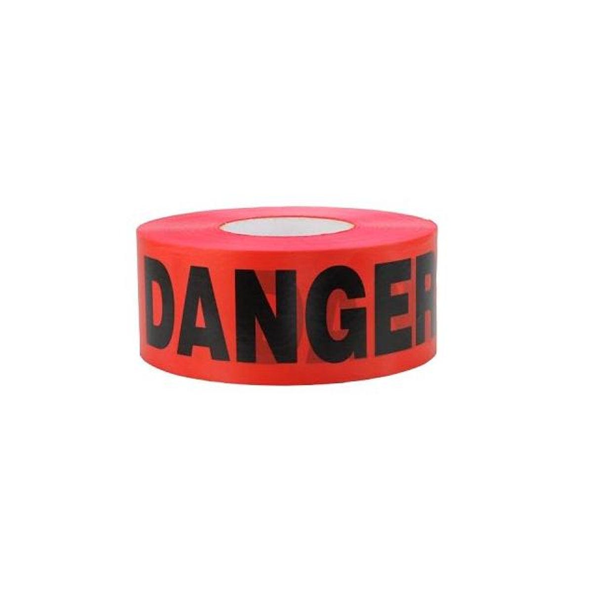 C.H. Hanson 3 In. x 300 Ft. Waterproof Red Danger Barricade Tape
