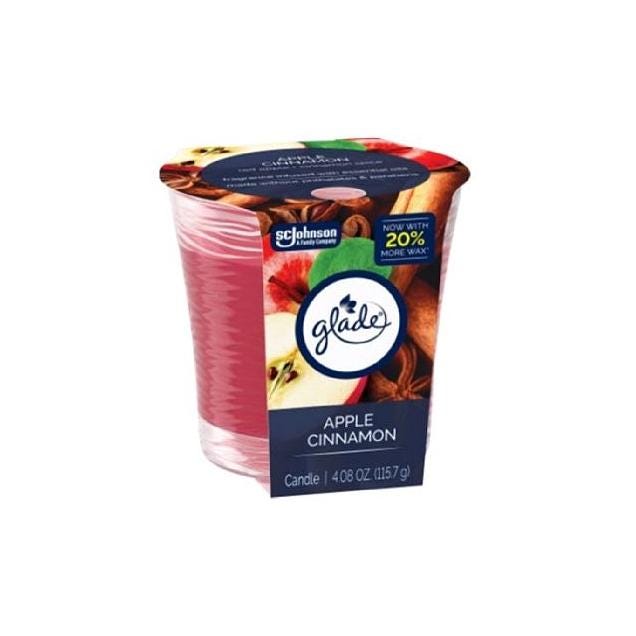 Glade 4.08 Oz. Apple Cinnamon Scented Wax Candle