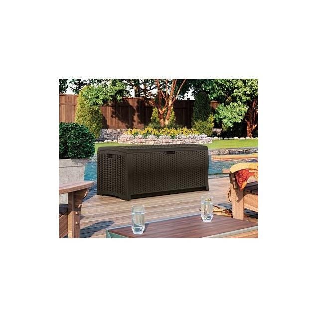 Suncast 73 Gal. Resin Java Deck Storage Box, 46 In. x 21.6 In. x 22.5 In. - photo 4 Suncast 73 Gal. Resin Java Deck Storage Box, 46 In. x 21.6 In. x 22.5 In. - photo 4