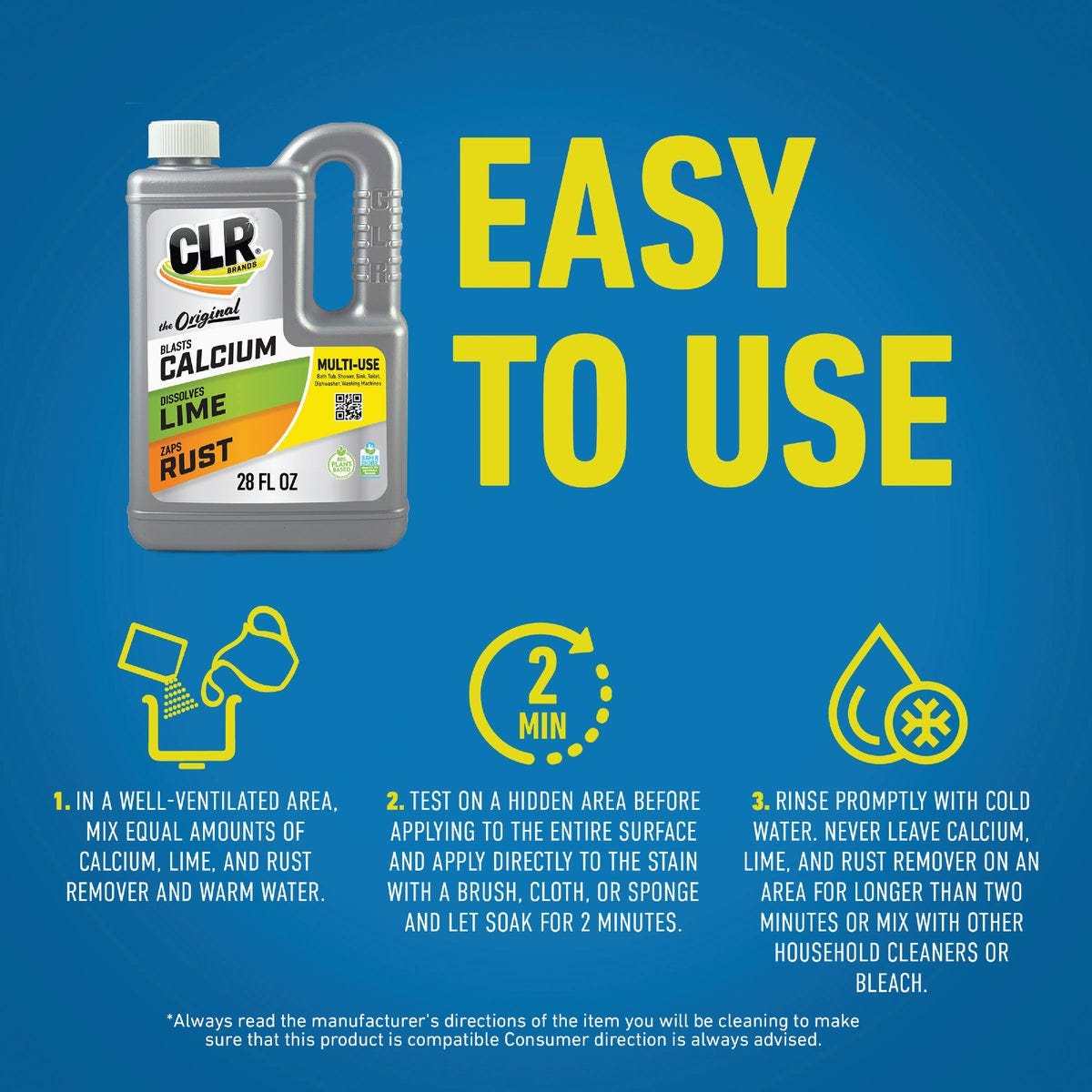 CLR Brands 28 Oz. Calcium, Lime & Rust Remover - photo 6 CLR Brands 28 Oz. Calcium, Lime & Rust Remover - photo 6