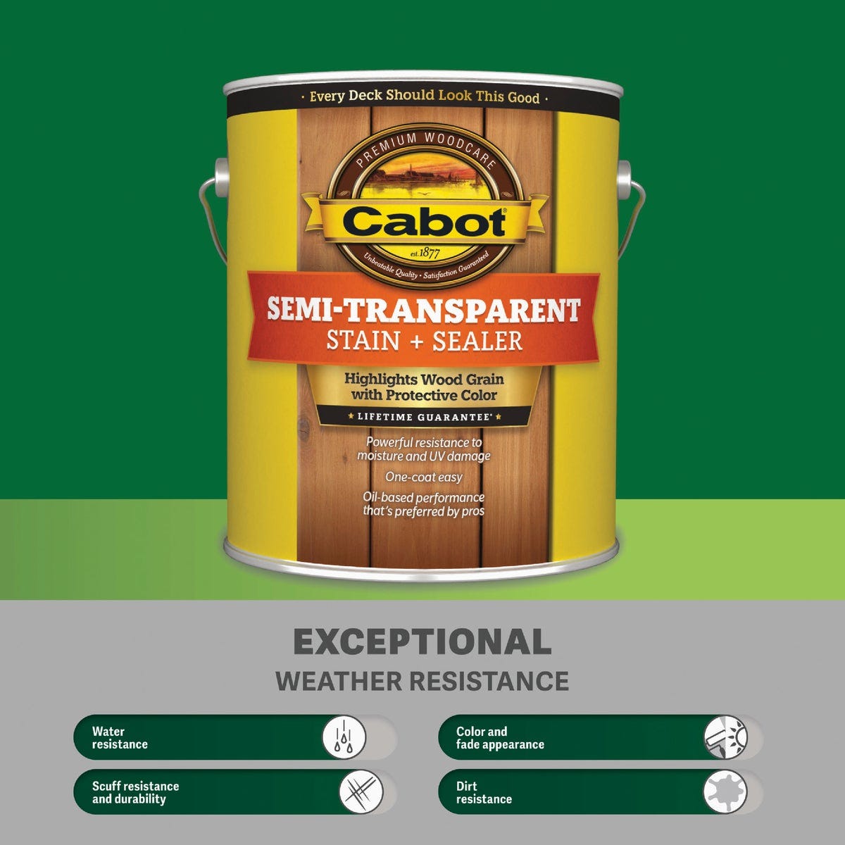 Cabot Semi-Transparent Deck & Siding Exterior Stain & Sealer, 0306 Neutral Base, 5 Gal. - photo 6