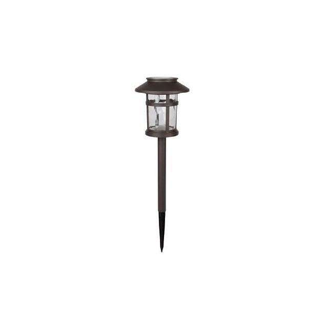 Moonrays 13 In. Bronze Plastic Solar Pathway Light