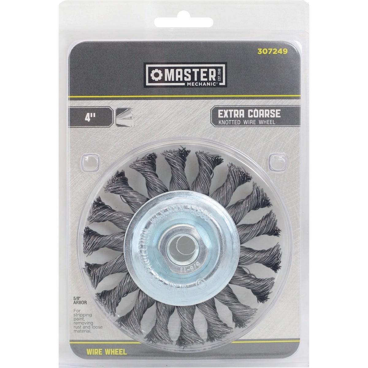 Master Mechanic 4 In. Knotted Drill-Mounted Wire Wheel Brush - photo 2 Master Mechanic 4 In. Knotted Drill-Mounted Wire Wheel Brush - photo 2