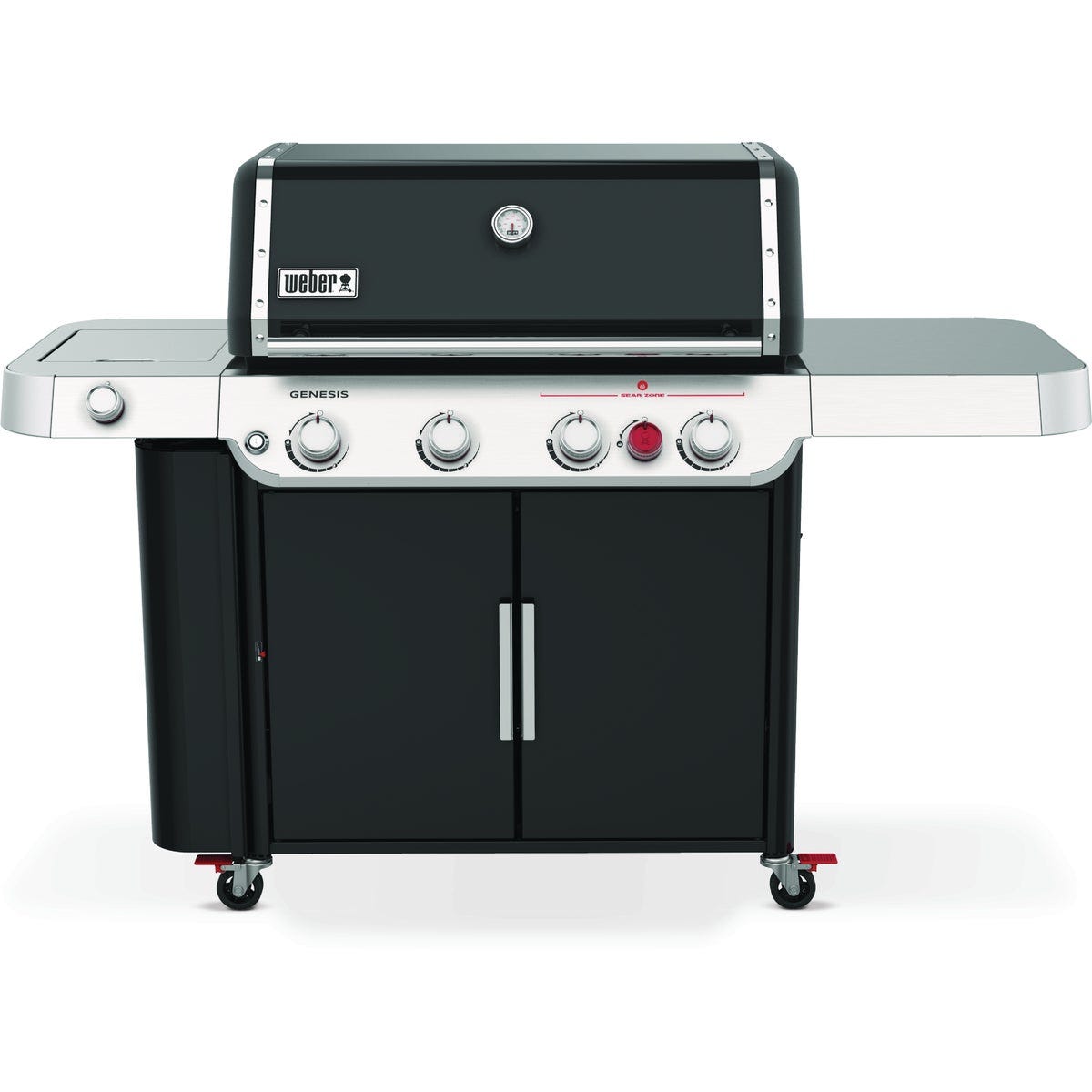 Weber Genesis E-435 4-Burner Black 48,000 BTU LP Gas Grill with Side & Sear Burners Weber Genesis E-435 4-Burner Black 48,000 BTU LP Gas Grill with Side & Sear Burners