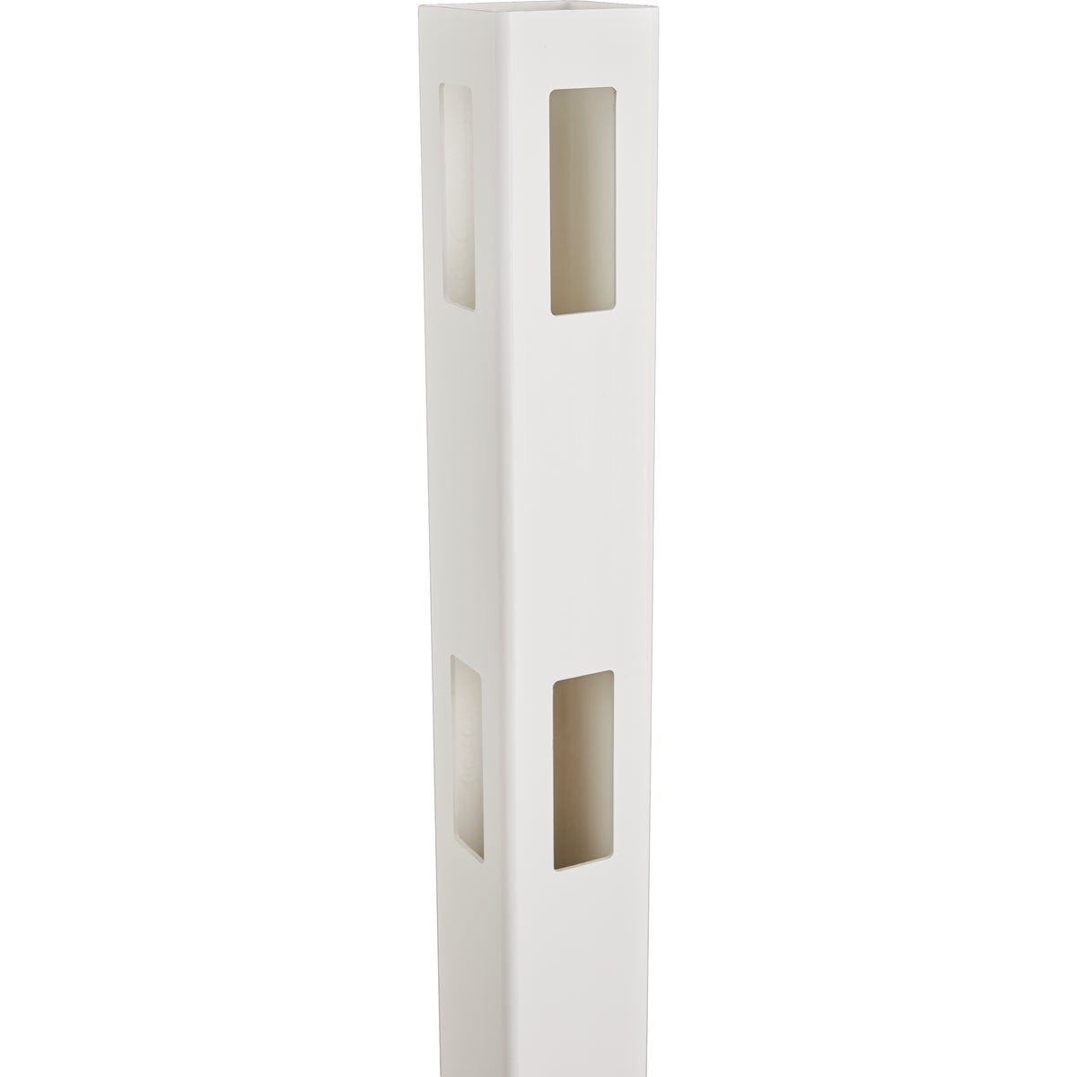 5 In. x 5 In. x 60 In. White Corner 2-Rail Fence Vinyl Post - photo 3