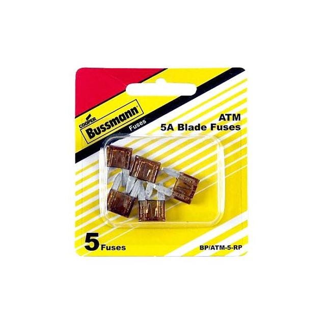 Cooper Bussmann 5A 32V Tan Fast Acting Mini Blade Auto Fuse (5-Pack) Cooper Bussmann 5A 32V Tan Fast Acting Mini Blade Auto Fuse (5-Pack)