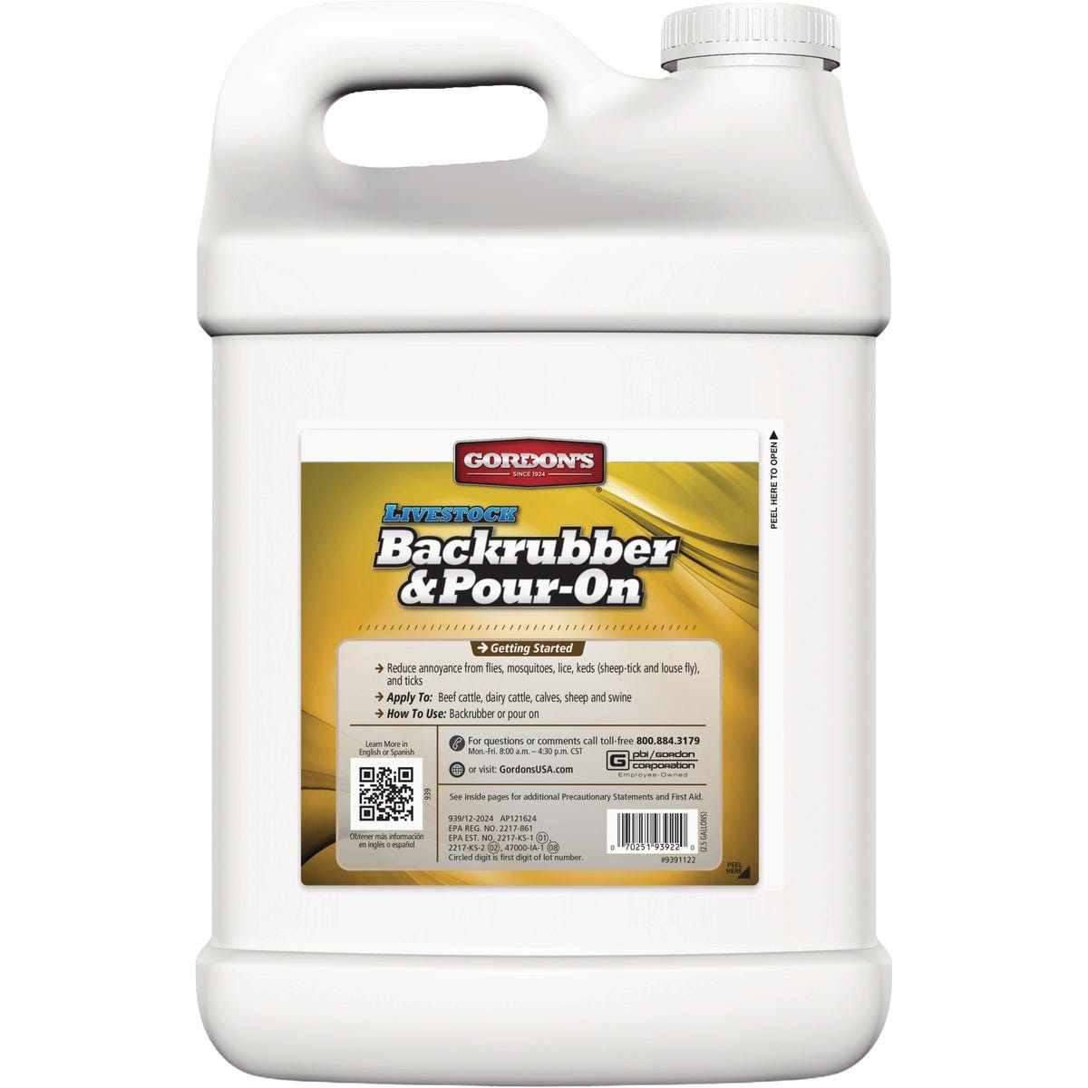 Gordon's Livestock Backrubber & Pour-On 2.5 Gal. Ready To Use Insecticide - photo 2 Gordon's Livestock Backrubber & Pour-On 2.5 Gal. Ready To Use Insecticide - photo 2
