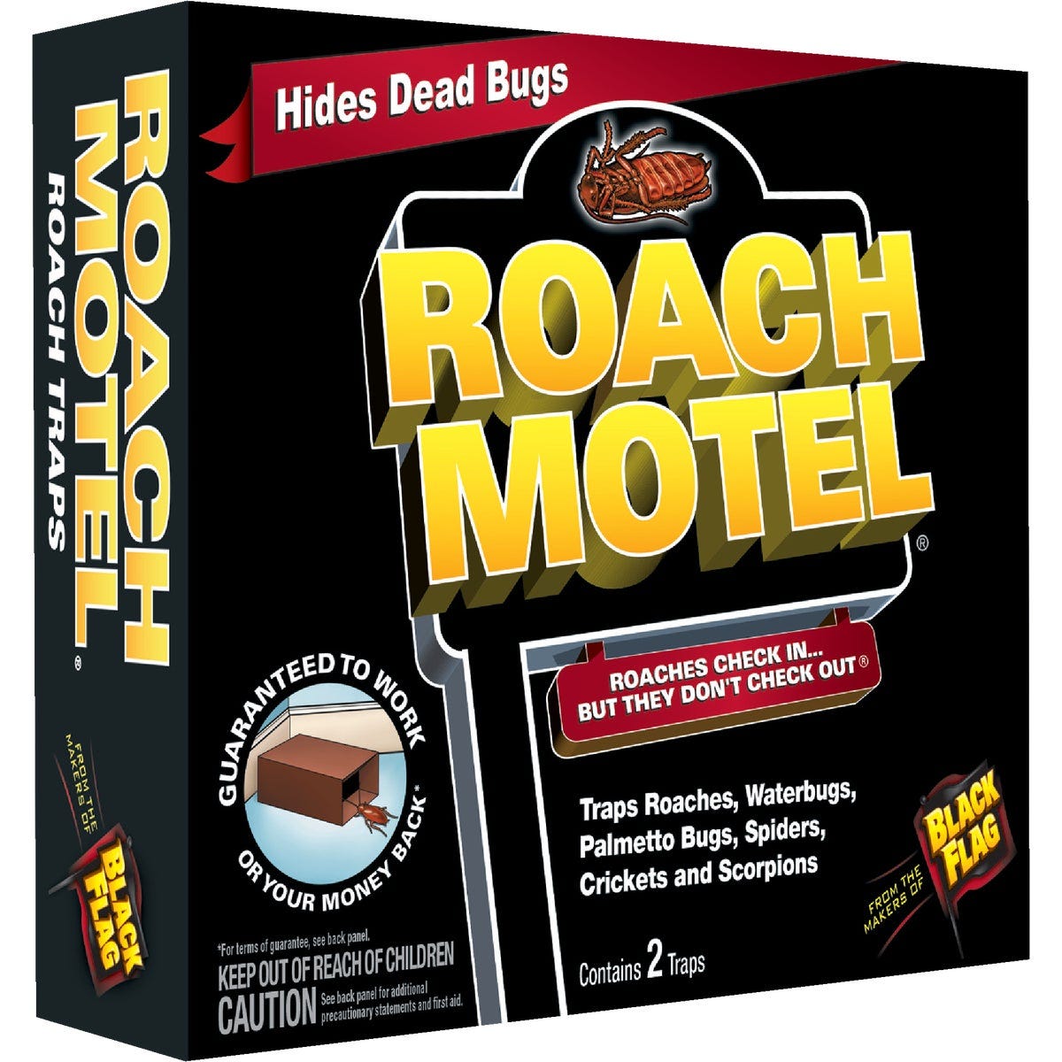 Black Flag Roach Motel Roach Bait & Glue Trap (2-Pack) Black Flag Roach Motel Roach Bait & Glue Trap (2-Pack)
