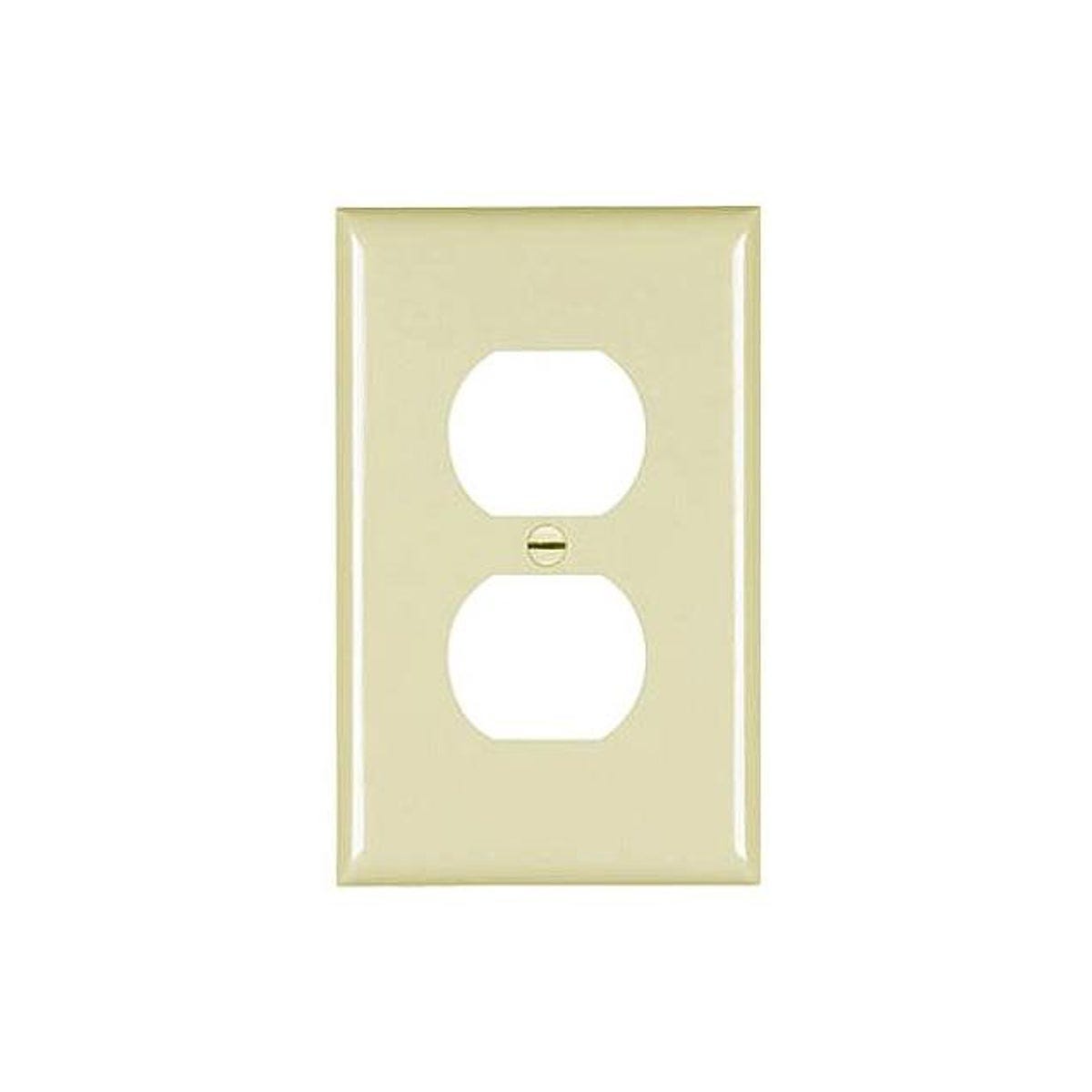 Legrand Pass & Seymour Ivory Duplex Nylon Wall Plate