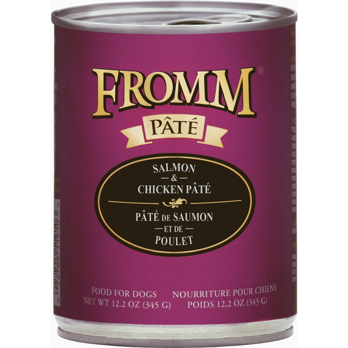 Fromm Pate Salmon & Chicken Pate Wet Dog Food, 12.2 Oz.