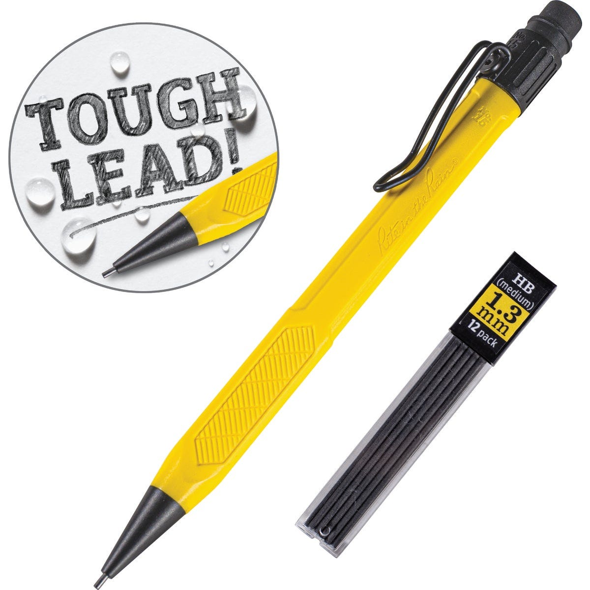 Rite in the Rain 1.3 mm Yellow Refillable Clicker Mechanical Pencil with (12) Lead Refills - photo 4 Rite in the Rain 1.3 mm Yellow Refillable Clicker Mechanical Pencil with (12) Lead Refills - photo 4