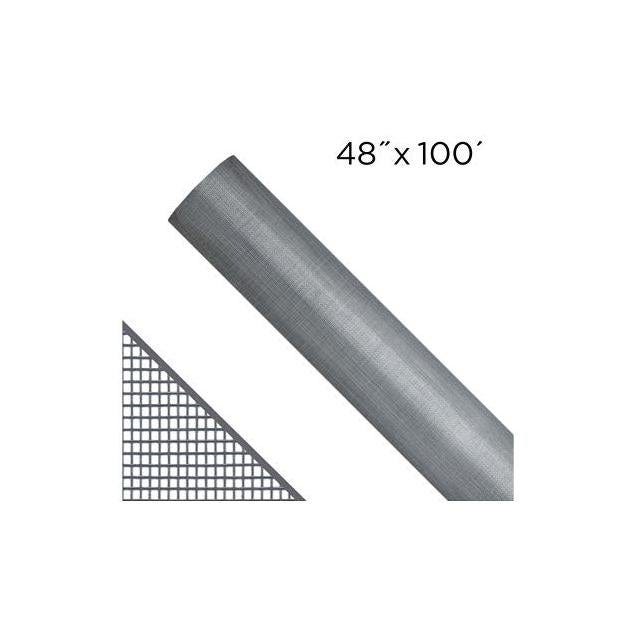Saint-Gobain ADFORS 48 In. x 100 Ft. Gray Fiberglass Window Screen