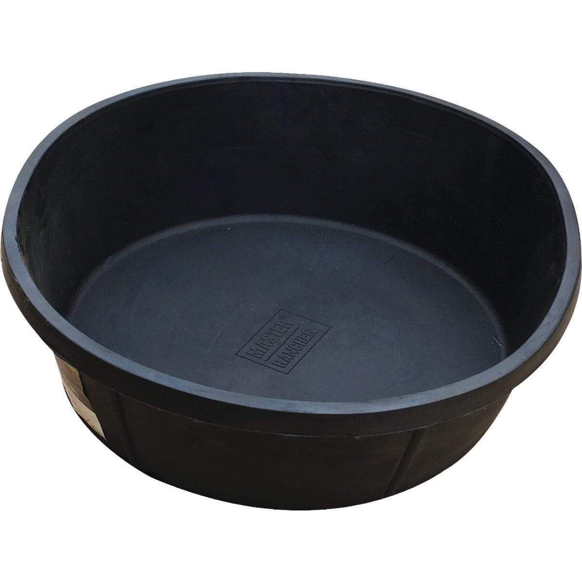 Master Rancher 8 Qt. Black Heavy-Duty Rubber Feed Pan Master Rancher 8 Qt. Black Heavy-Duty Rubber Feed Pan