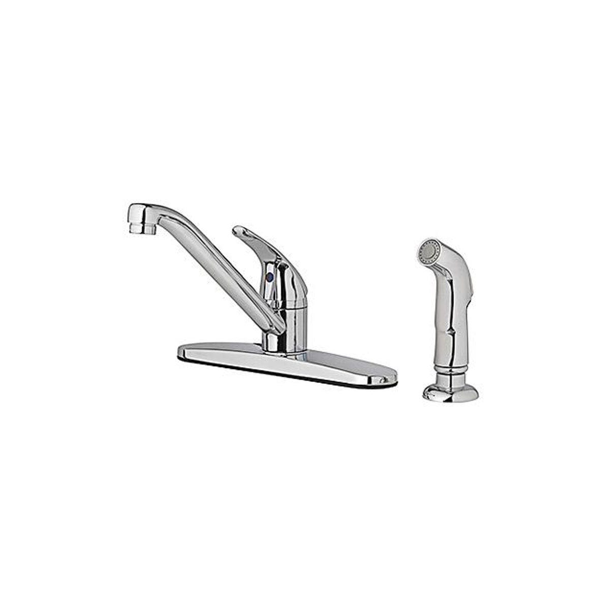 HomePointe 1-Lever Chrome Kitchen Faucet with Side Spray HomePointe 1-Lever Chrome Kitchen Faucet with Side Spray