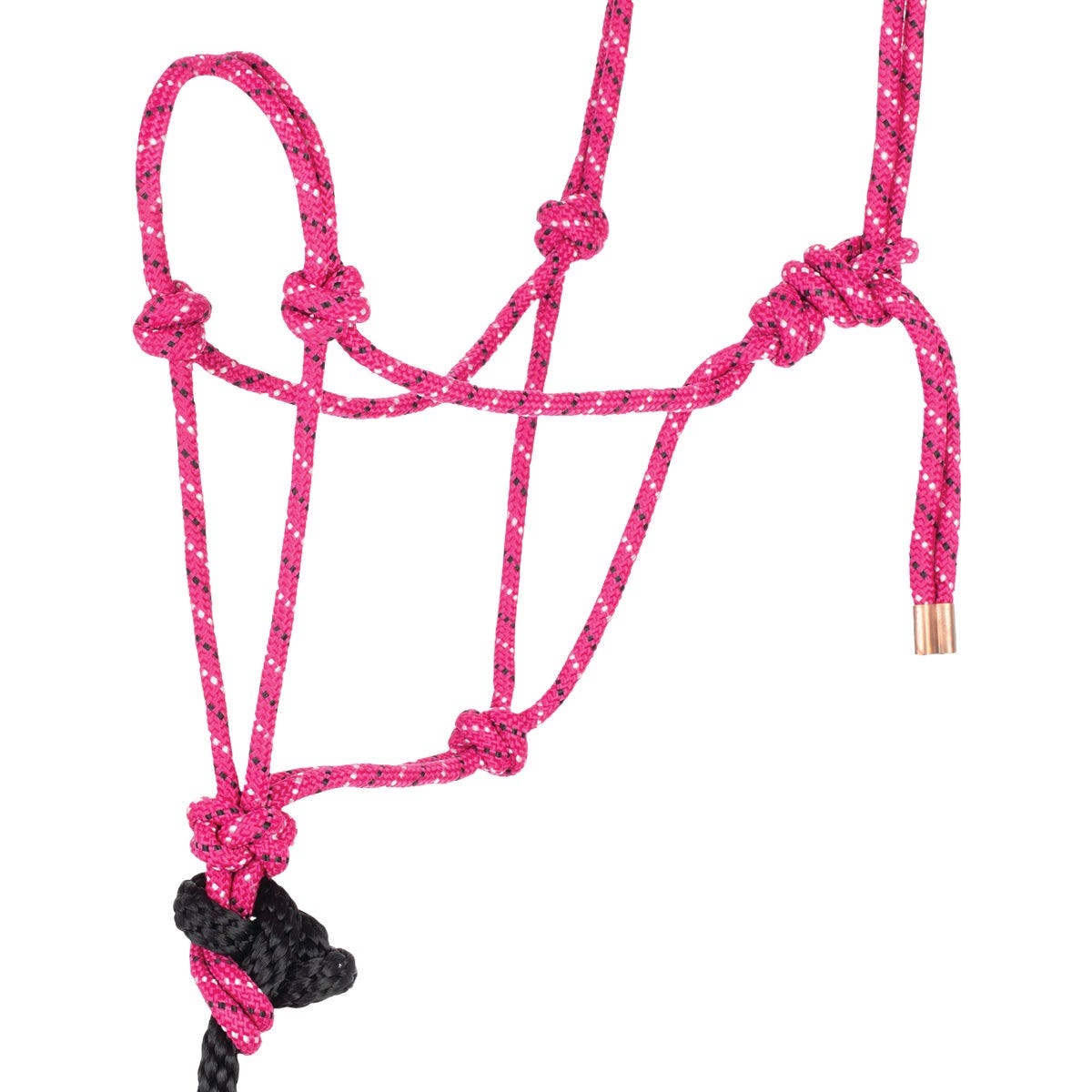 Weaver Equine Raspberry/Black/White Rope Halter - photo 3 Weaver Equine Raspberry/Black/White Rope Halter - photo 3