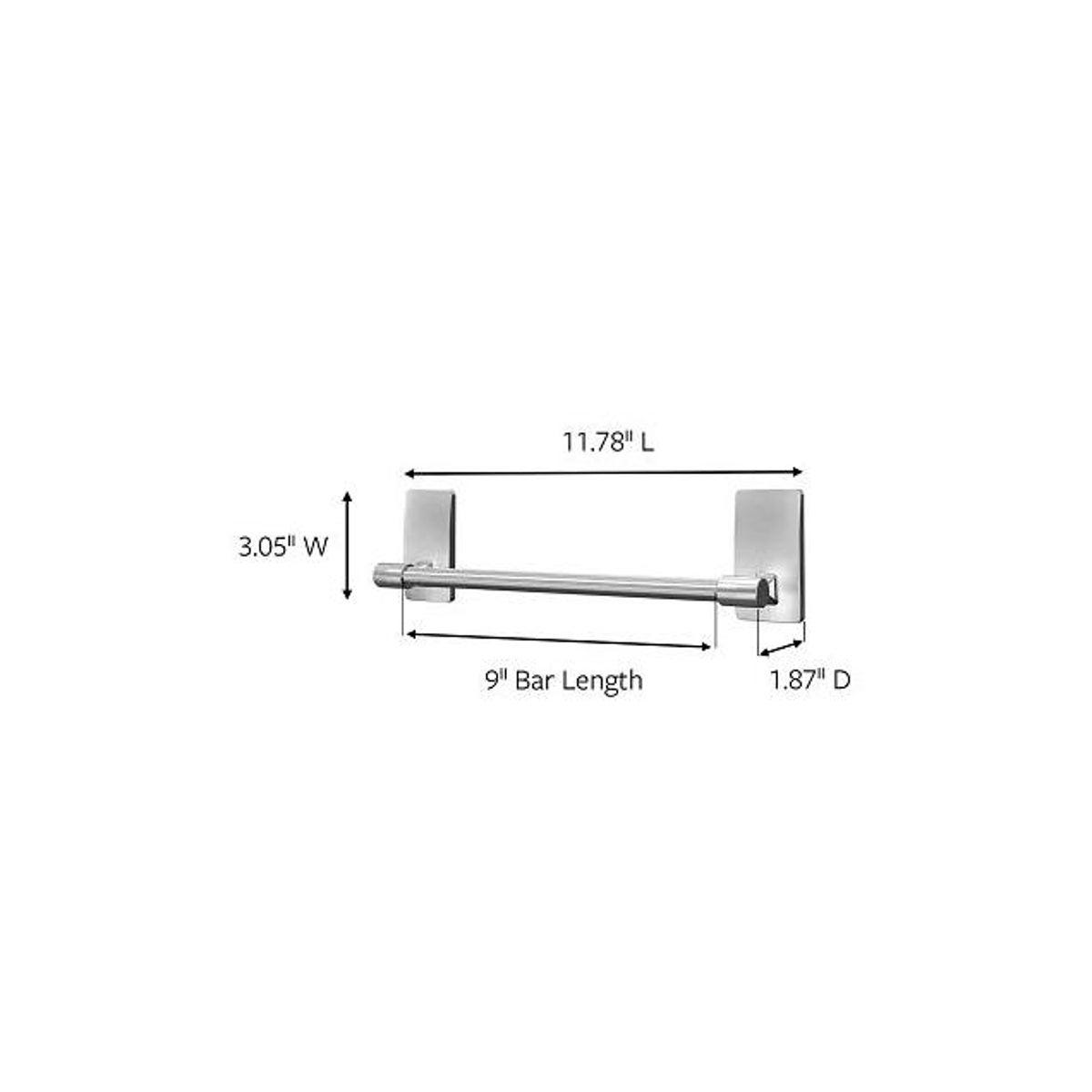 Command 9 In. Satin Nickel Hand Towel Bath Bar - photo 4 Command 9 In. Satin Nickel Hand Towel Bath Bar - photo 4
