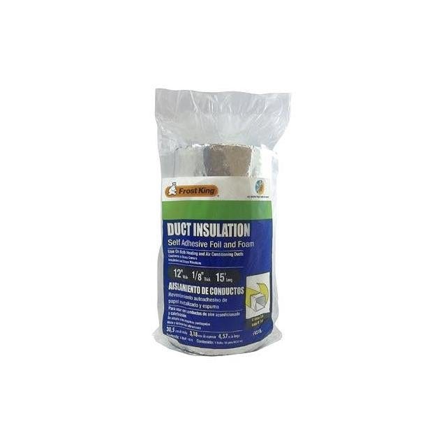 Thermwell 1/8 In. x 1 x 15 Ft Frost King Foam & Foil Duct Insulation