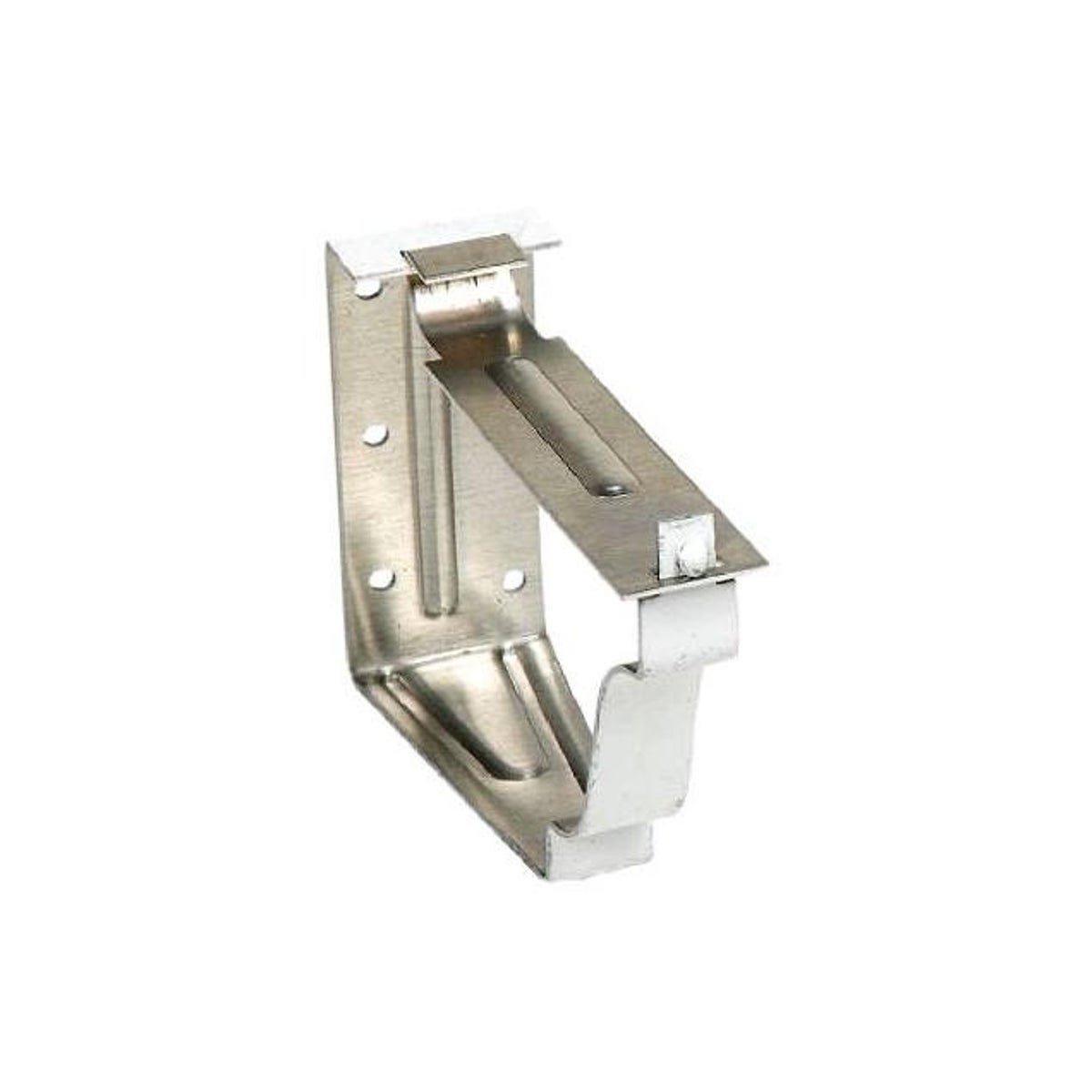 Amerimax Snap-Lok 2-Piece 5 In. White Aluminum Fascia Bracket