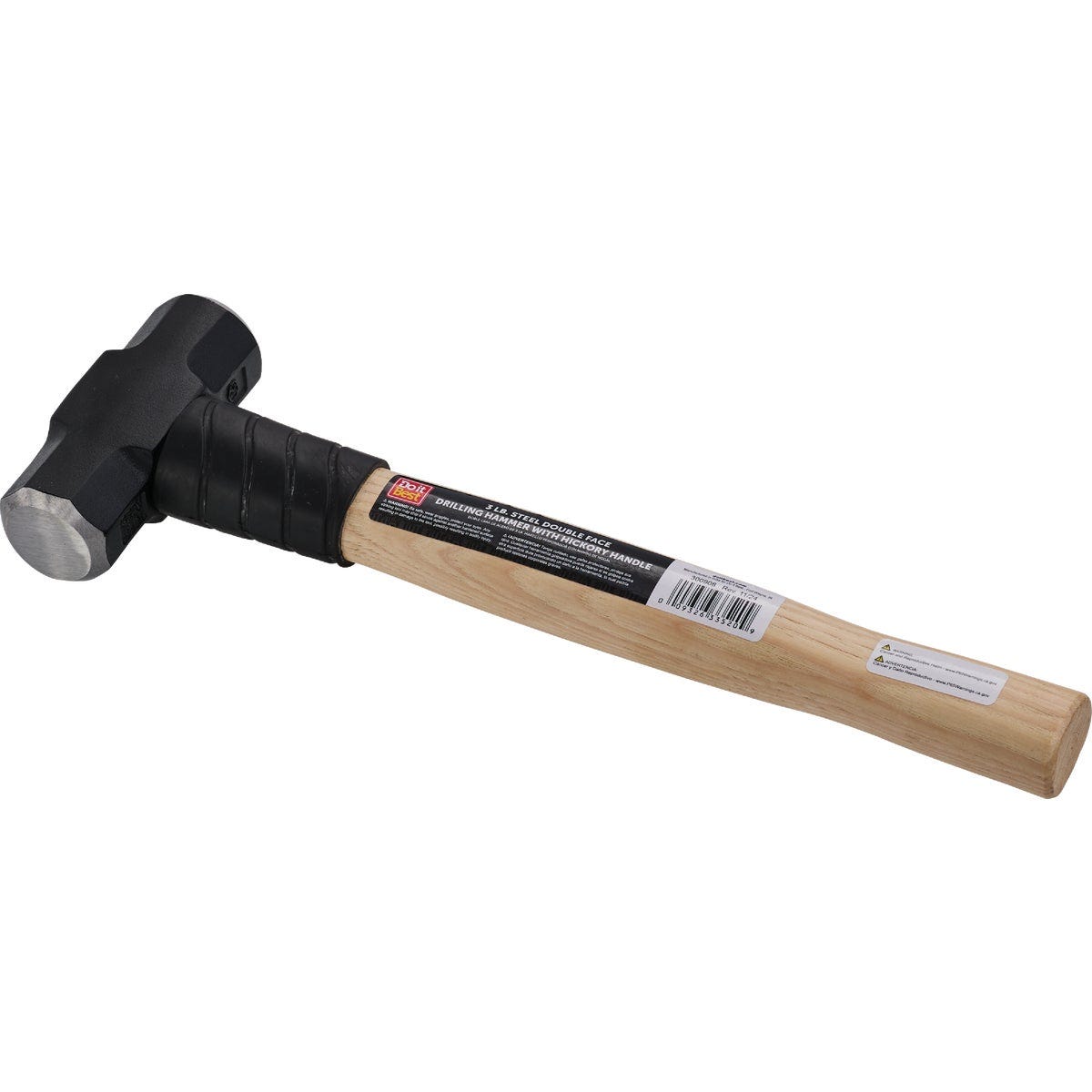 Do it Best 3 Lb. Steel Double Face Drilling Hammer with Hickory Handle - photo 3 Do it Best 3 Lb. Steel Double Face Drilling Hammer with Hickory Handle - photo 3