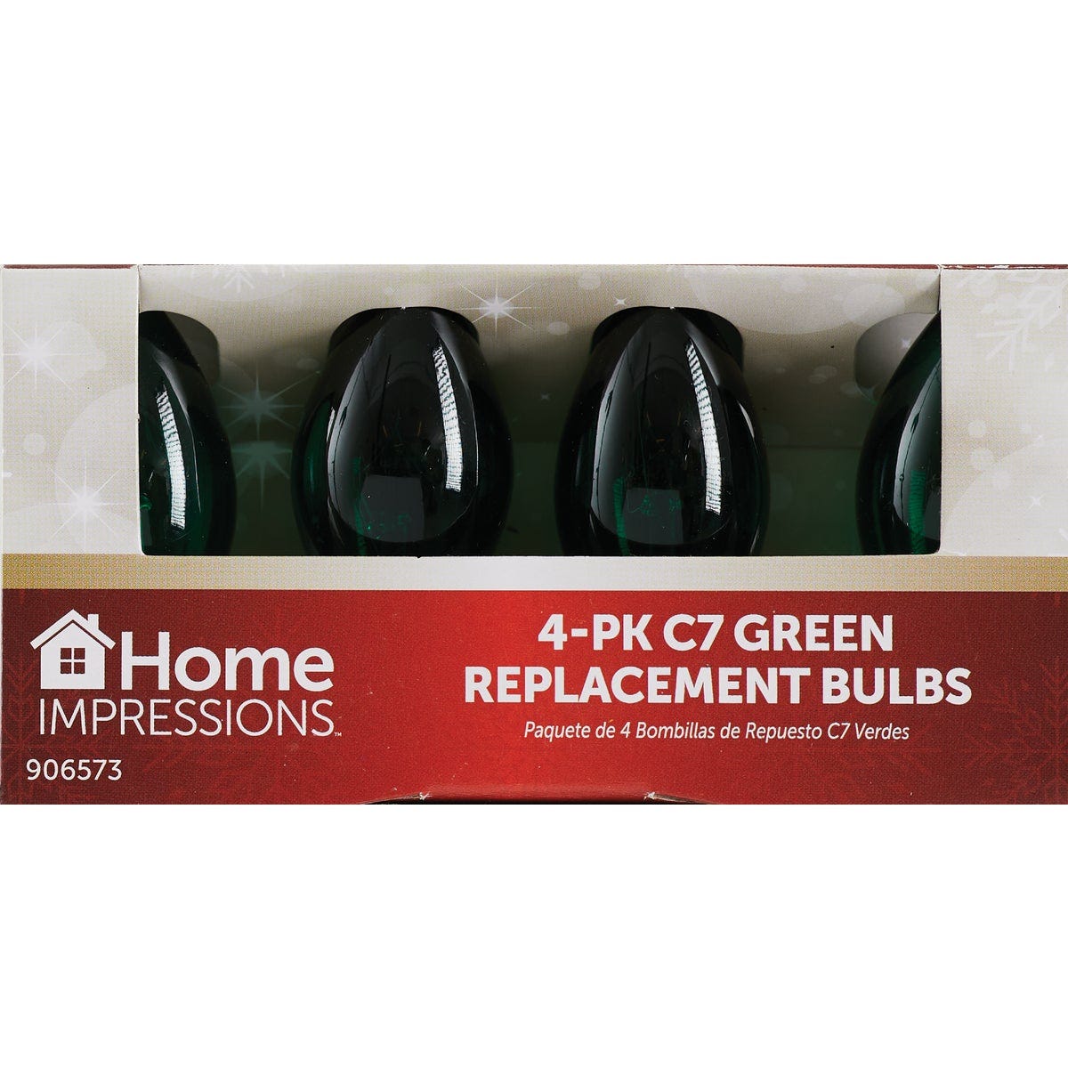 Home Impressions C7 Green Transparent 125V Replacement Light Bulb (4-Pack) - photo 2