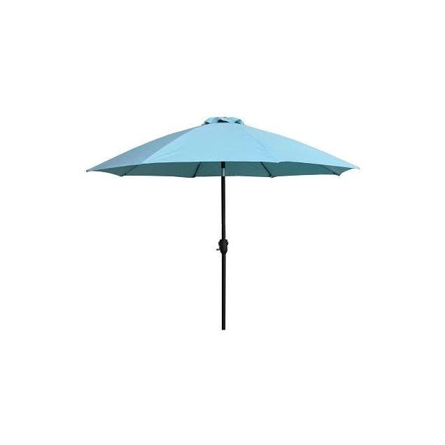 Four Seasons Courtyard 9 Ft. Aluminum Tilt/Crank Seafoam Green Canopy Patio Umbrella - photo 2 Four Seasons Courtyard 9 Ft. Aluminum Tilt/Crank Seafoam Green Canopy Patio Umbrella - photo 2