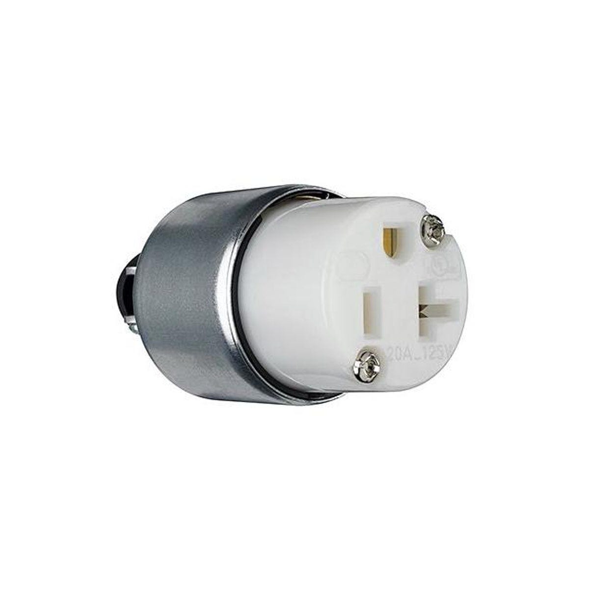 Legrand Pass & Seymour 20A White Armored Connector
