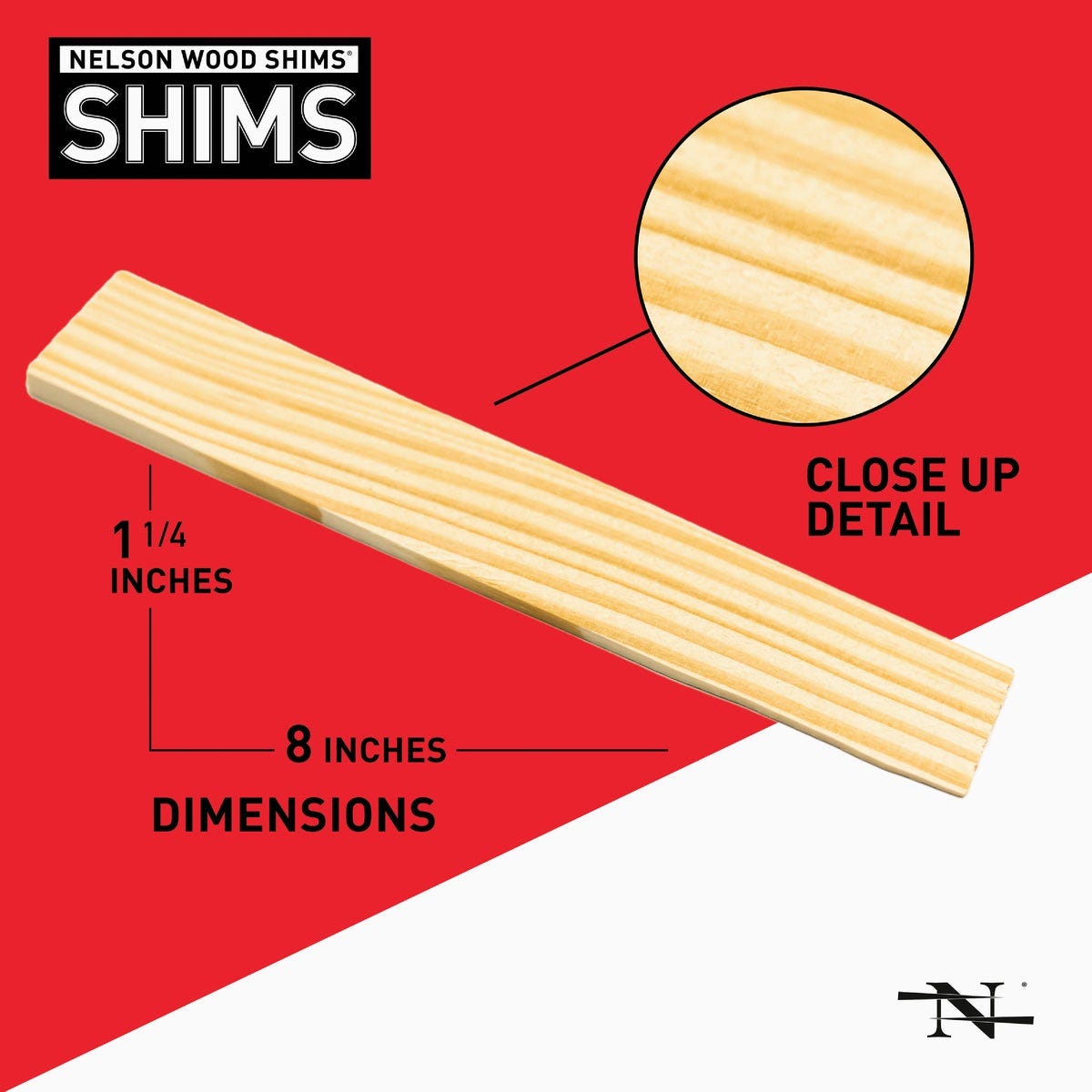 Nelson Wood Shims 8 In. L Wood Shim (12-Count) - photo 5