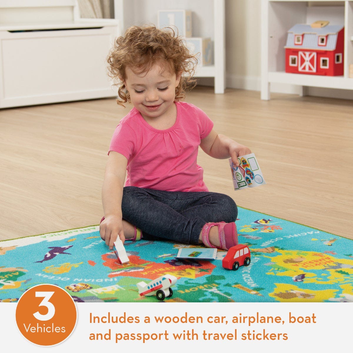 Melissa & Doug 39 In. x 36 In. Round the World Travel Rug - photo 3