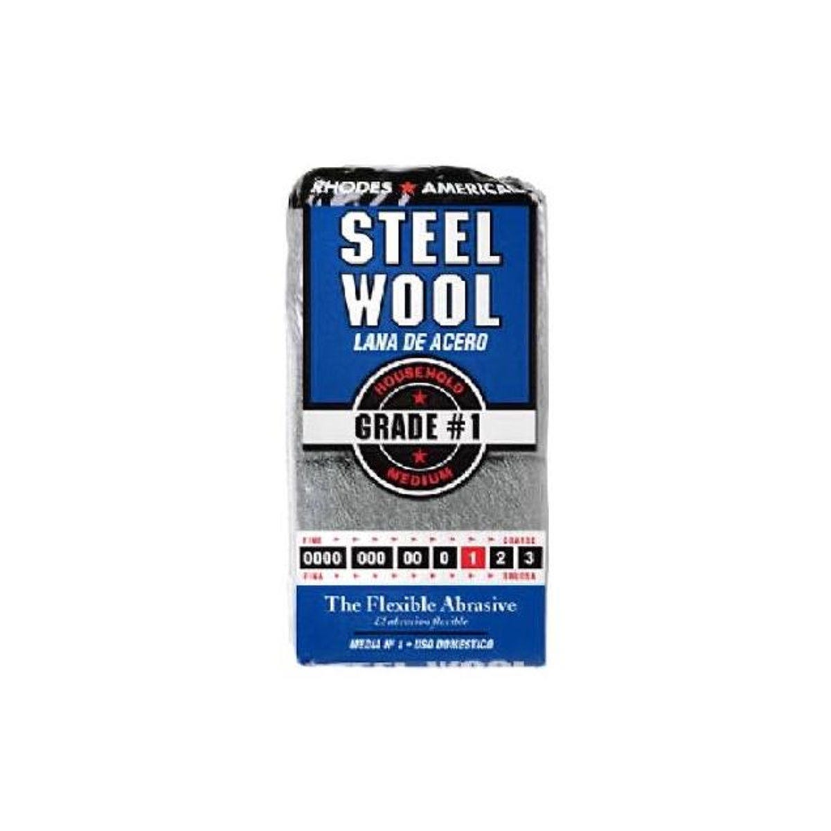 Rhodes American #1 Medium Steel Wool Pads (12-Pack) Rhodes American #1 Medium Steel Wool Pads (12-Pack)