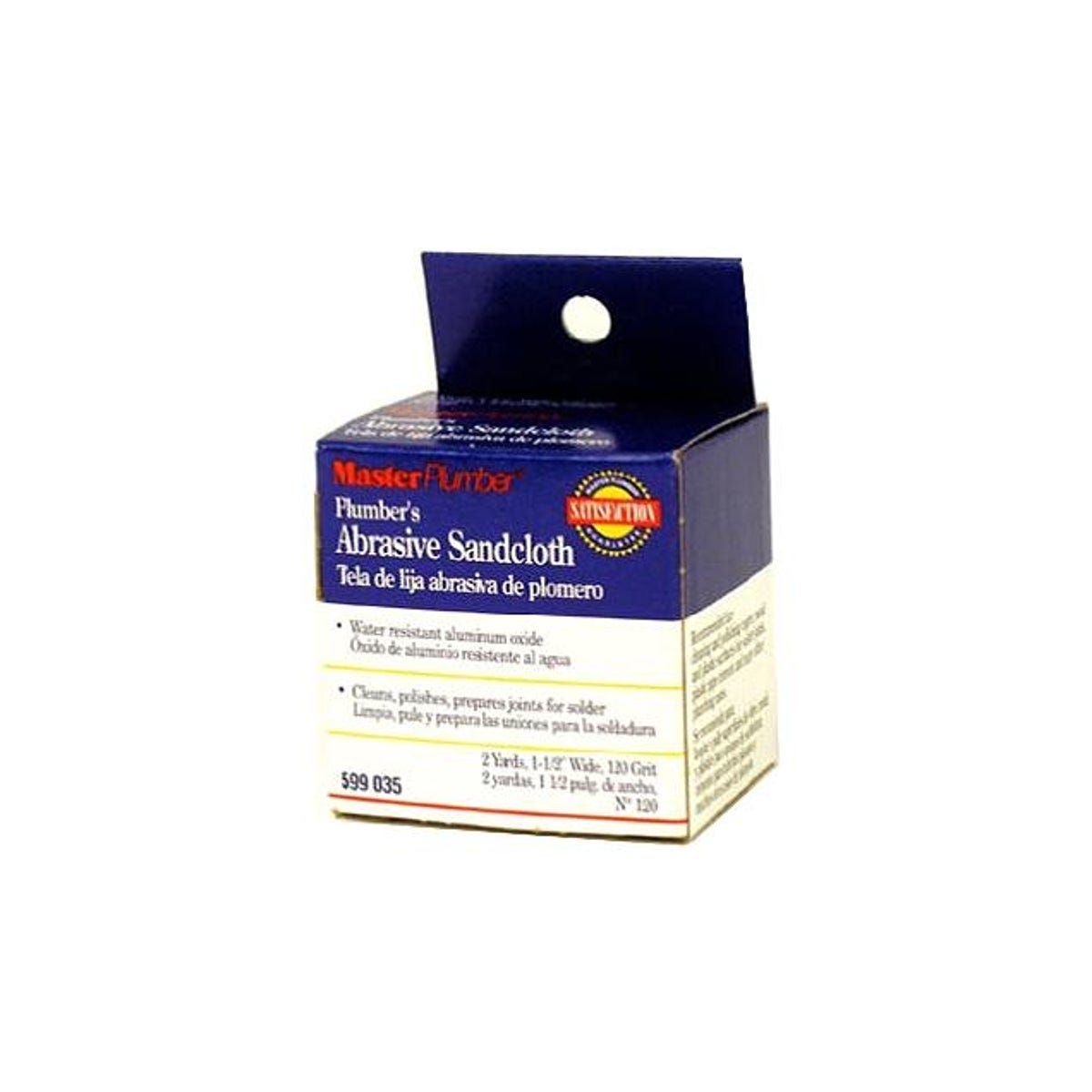 Master Plumber 1-1/2 In. x 2 Yd. 120-Grit Plumber's Abrasive Sandcloth