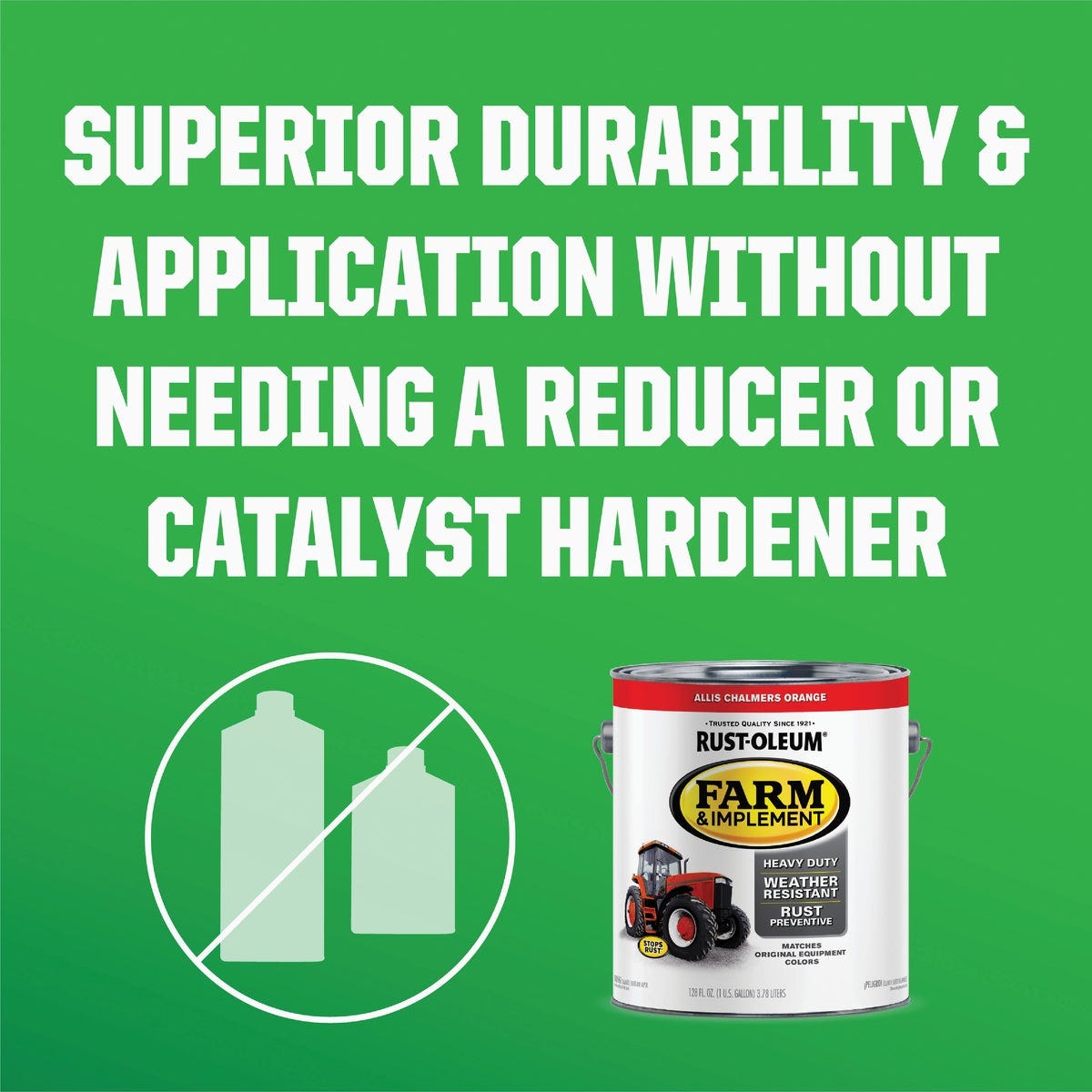 Rust-Oleum 1 Gallon Allis Chalmers Orange Gloss Farm & Implement Enamel - photo 6