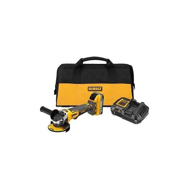 DEWALT 20V Cordless Brushless 4-1/2 In. Small Angle Grinder Kit, Battery & Charger DEWALT 20V Cordless Brushless 4-1/2 In. Small Angle Grinder Kit, Battery & Charger