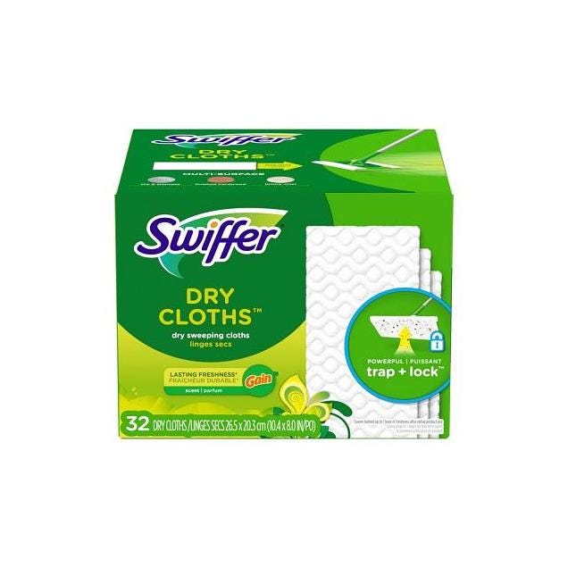 Swiffer Sweeper Dry Cloth Mop Refill, Gain Original Scent (32-Ct.) Swiffer Sweeper Dry Cloth Mop Refill, Gain Original Scent (32-Ct.)