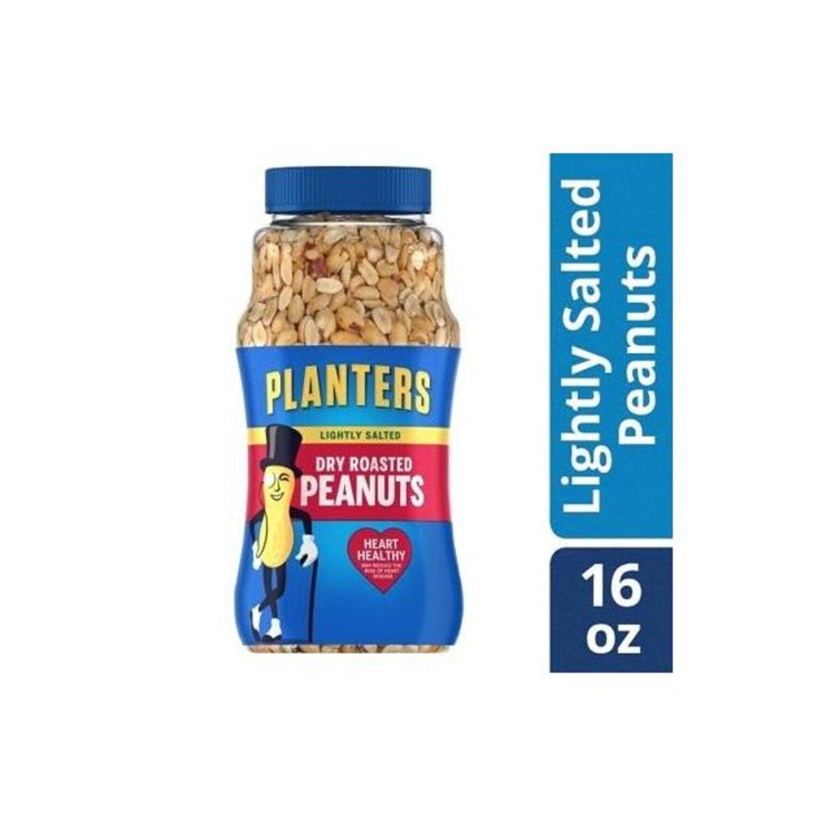 Planters 16 Oz. Dry Roasted Lightly Salted Peanuts Planters 16 Oz. Dry Roasted Lightly Salted Peanuts