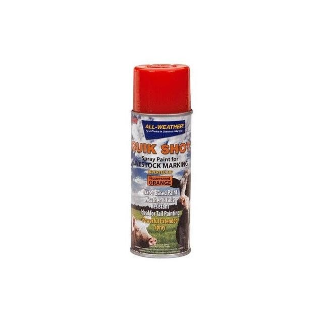 Quik Shot 16 Oz. Livestock Marker Aerosol Spray Paint, Orange Quik Shot 16 Oz. Livestock Marker Aerosol Spray Paint, Orange