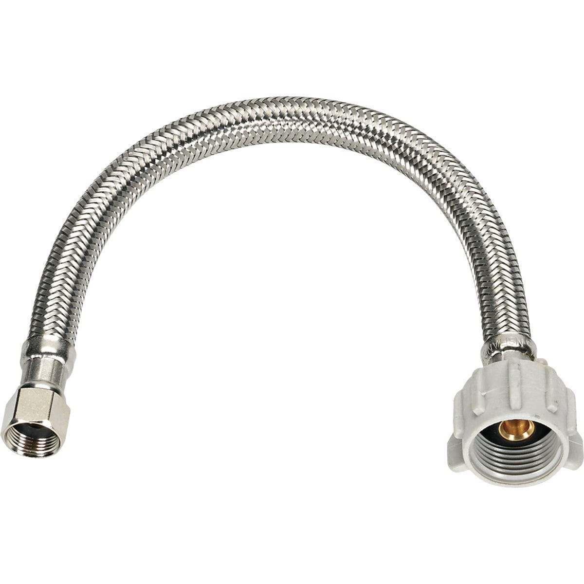 Homewerks 3/8 In. x 12 In. Stainless Steel Braided Toilet Supply Line - photo 2 Homewerks 3/8 In. x 12 In. Stainless Steel Braided Toilet Supply Line - photo 2
